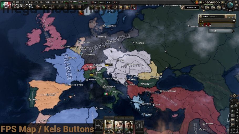 Мод "The Great War Redux: Expanded" для Hearts of Iron 4 (v1.16.x)